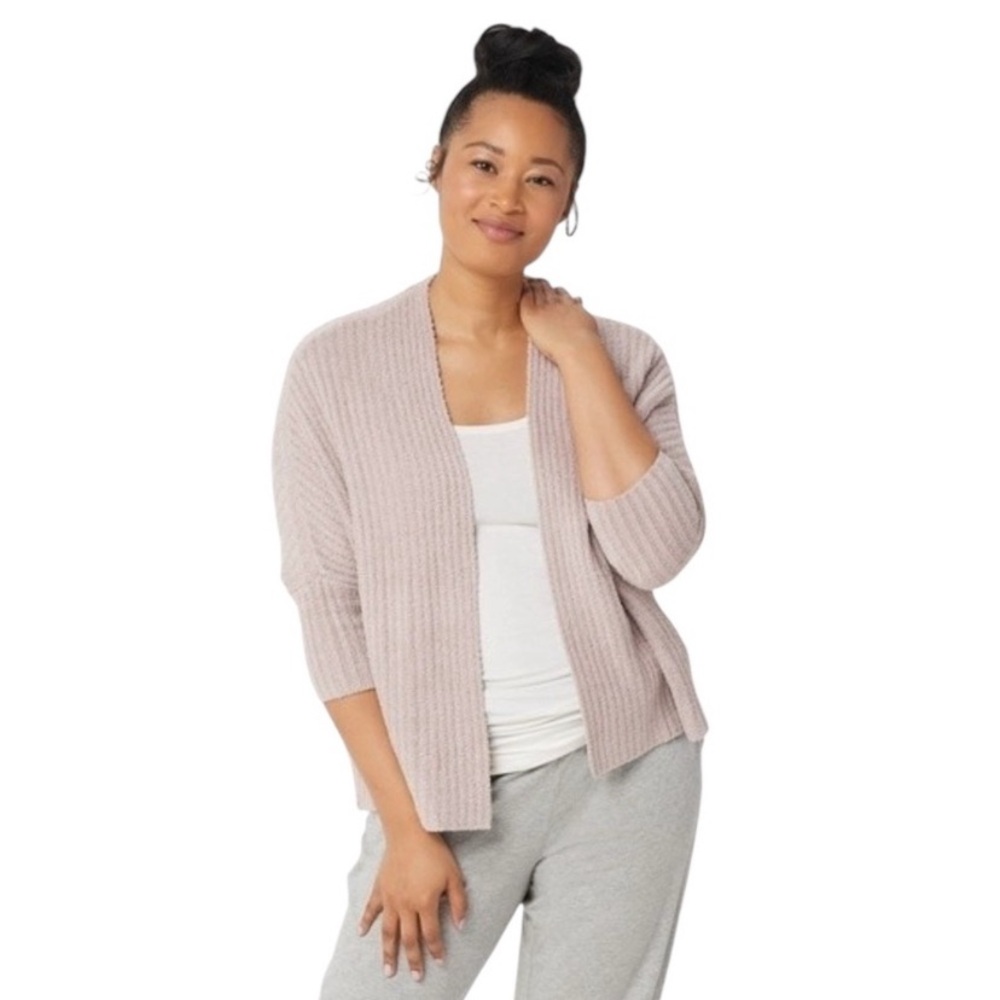 Barefoot Dreams CozyChic Cardigan Sweater Top Women’s White